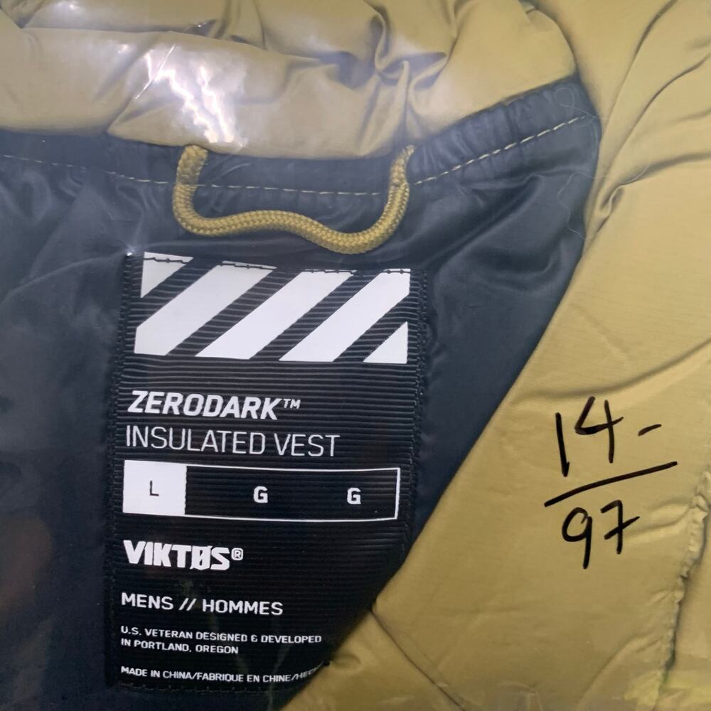 VIKTOS Men's‎ Zerodark Vest Jacket Insulated Men's SZ Large - Picture 9 of 9